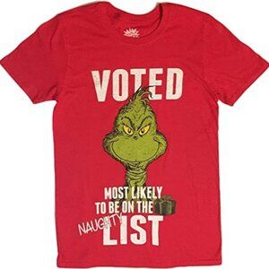 Dr. Seuss | Grinch "Voted Most Likely To Be On The Naughty List" | Size Medium